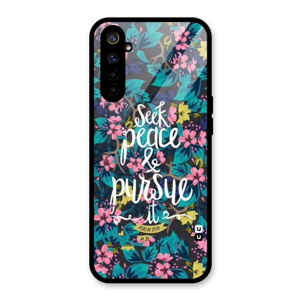 Seek Peace Glass Back Case for Realme 6