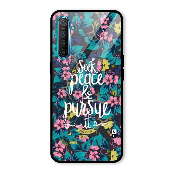 Seek Peace Glass Back Case for Realme XT