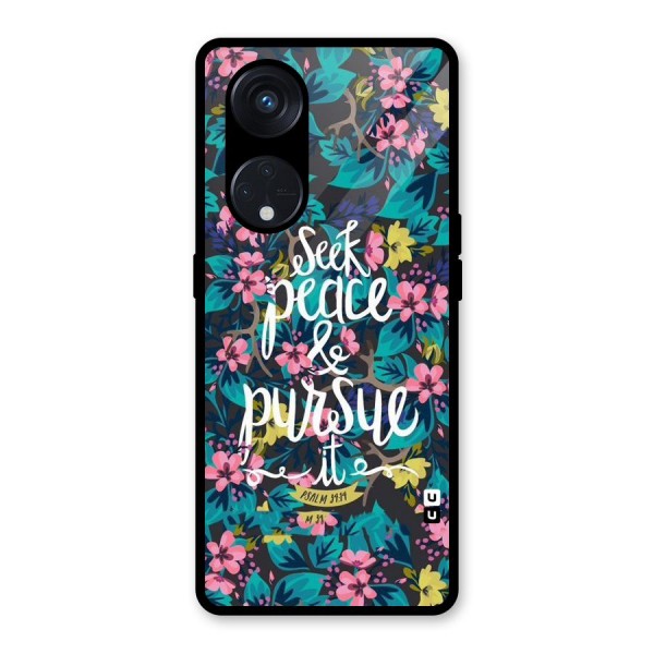 Seek Peace Glass Back Case for Reno8 T 5G