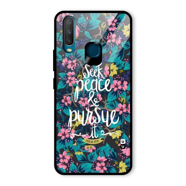 Seek Peace Glass Back Case for Vivo Y15