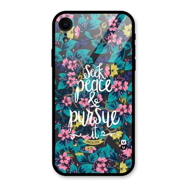 Seek Peace Glass Back Case for XR