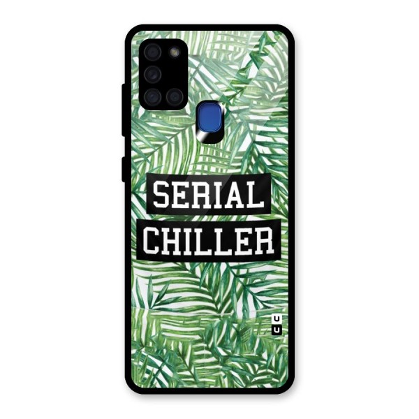 Serial Chiller Glass Back Case for Galaxy A21s