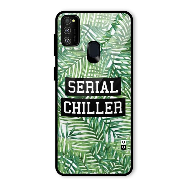 Serial Chiller Glass Back Case for Galaxy M21