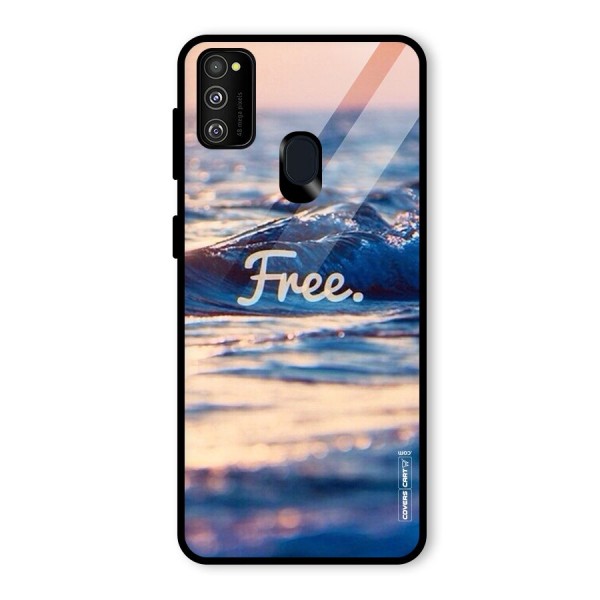 Set Yourself Free Glass Back Case for Galaxy M21