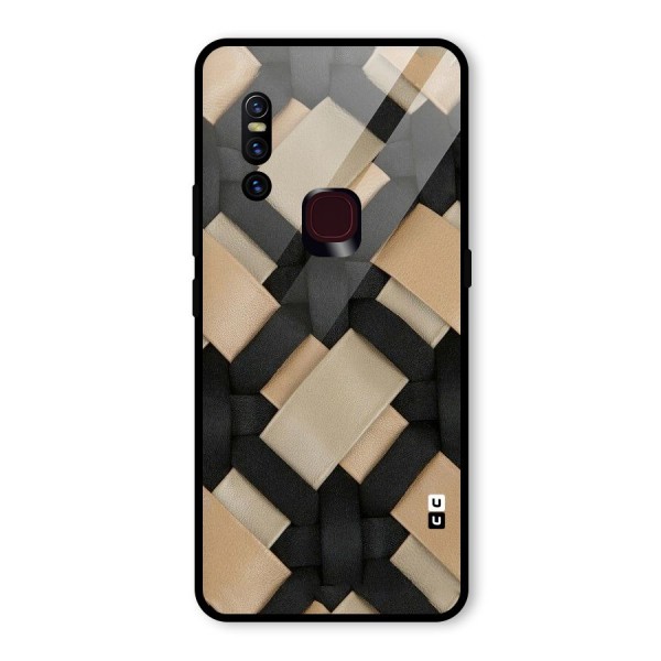 Shade Thread Glass Back Case for Vivo V15