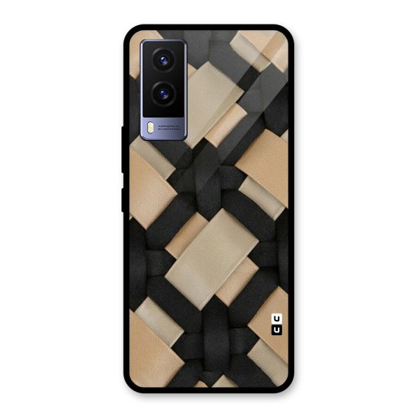 Shade Thread Glass Back Case for Vivo V21e 5G