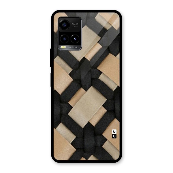 Shade Thread Glass Back Case for Vivo Y21 2021