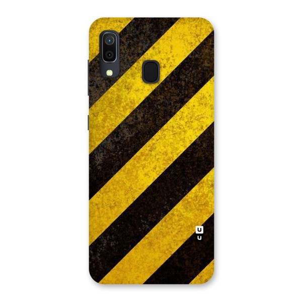 Shaded Yellow Stripes Back Case for Galaxy A20