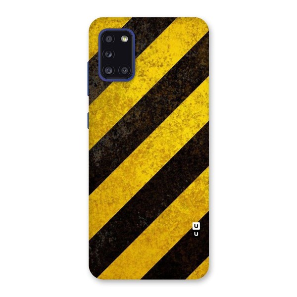 Shaded Yellow Stripes Back Case for Galaxy A31