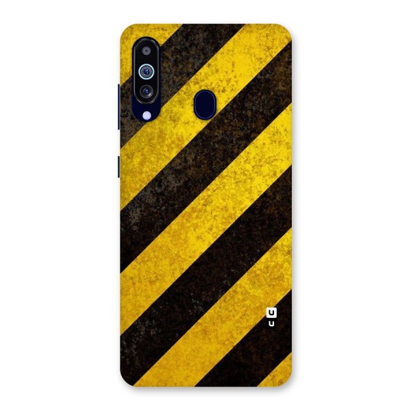 Shaded Yellow Stripes Back Case for Galaxy A60