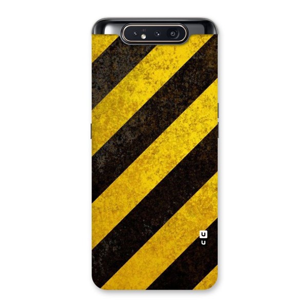 Shaded Yellow Stripes Back Case for Galaxy A80