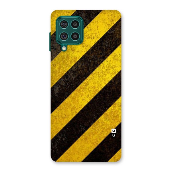 Shaded Yellow Stripes Back Case for Galaxy F62