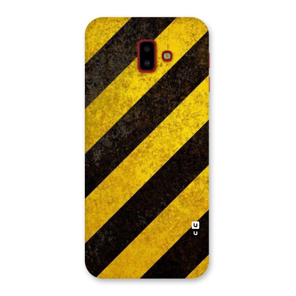 Shaded Yellow Stripes Back Case for Galaxy J6 Plus