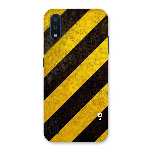 Shaded Yellow Stripes Back Case for Galaxy M01