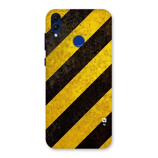 Shaded Yellow Stripes Back Case for Honor 8C