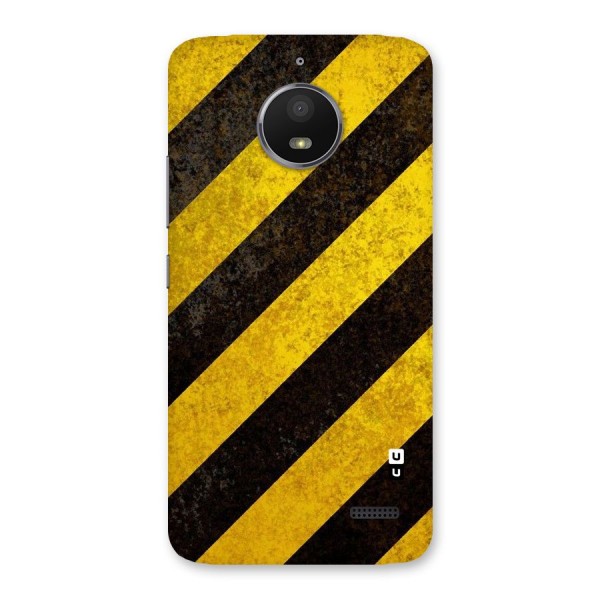 Shaded Yellow Stripes Back Case for Moto E4