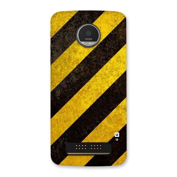 Shaded Yellow Stripes Back Case for Moto Z Play