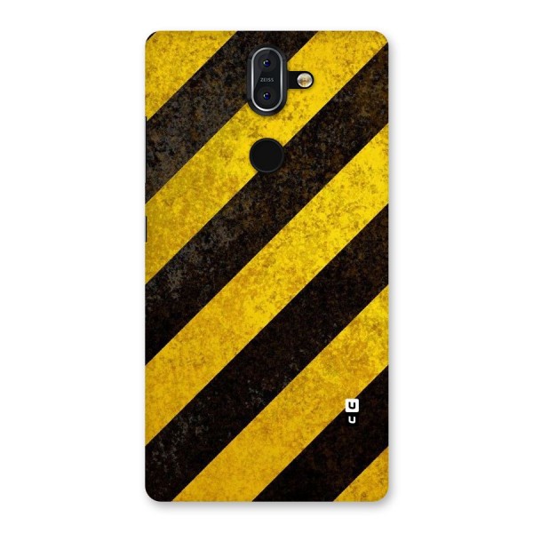 Shaded Yellow Stripes Back Case for Nokia 8 Sirocco