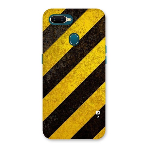 Shaded Yellow Stripes Back Case for Oppo A11k