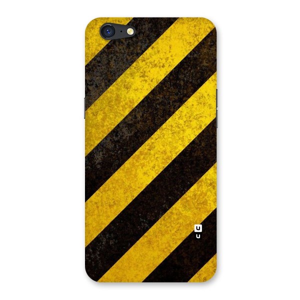 Shaded Yellow Stripes Back Case for Oppo A71