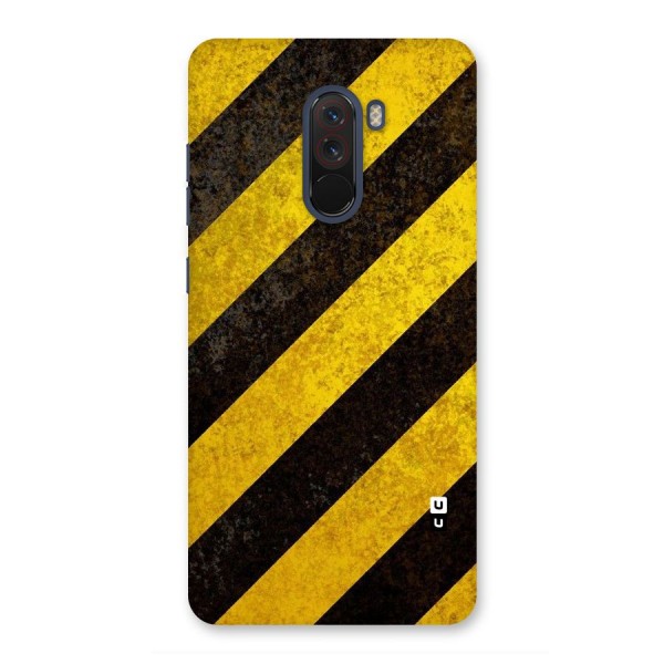 Shaded Yellow Stripes Back Case for Poco F1