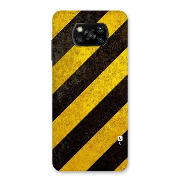 Shaded Yellow Stripes Back Case for Poco X3