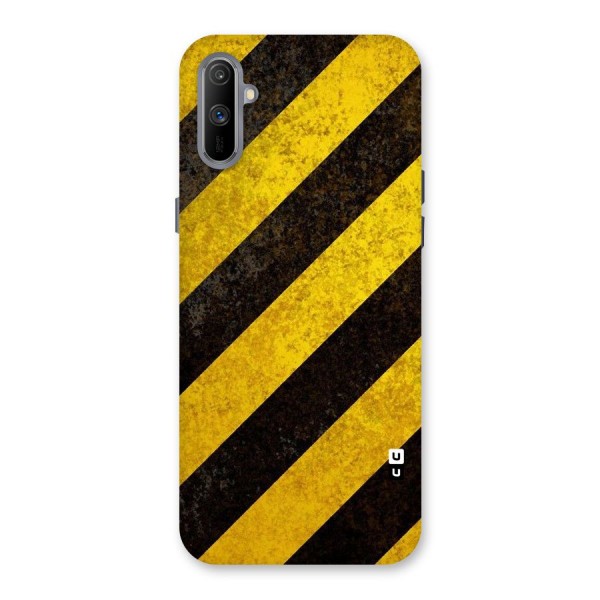 Shaded Yellow Stripes Back Case for Realme C3