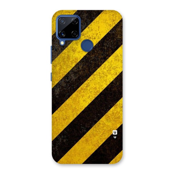 Shaded Yellow Stripes Back Case for Realme Narzo 30A