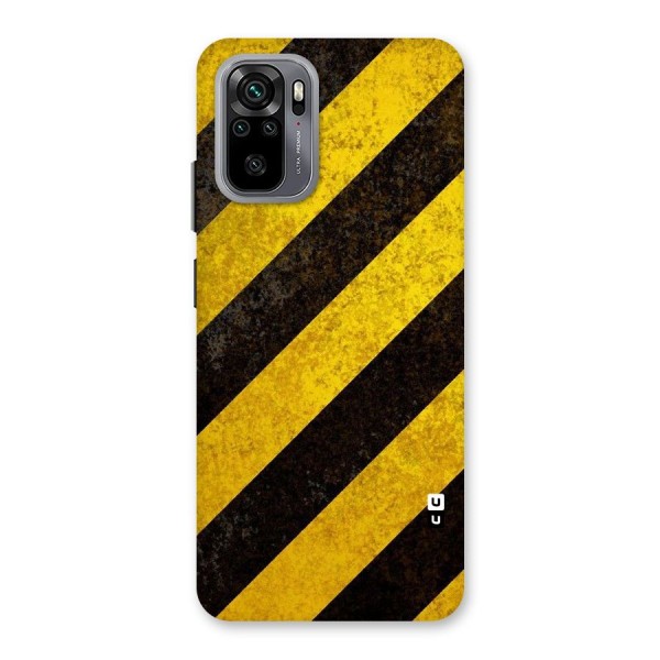 Shaded Yellow Stripes Back Case for Redmi Note 10