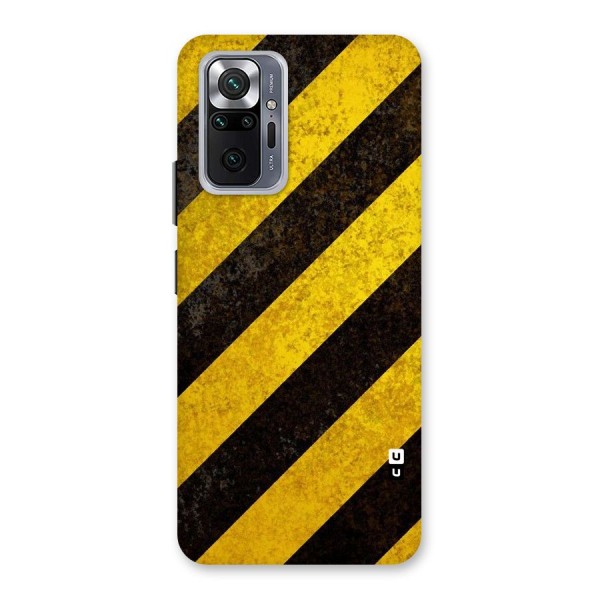 Shaded Yellow Stripes Back Case for Redmi Note 10 Pro