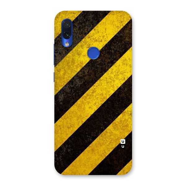 Shaded Yellow Stripes Back Case for Redmi Note 7