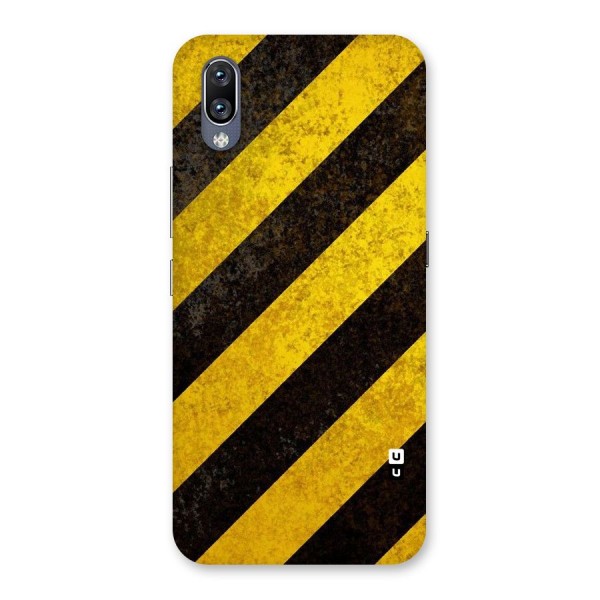 Shaded Yellow Stripes Back Case for Vivo NEX