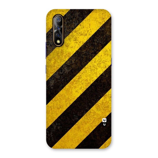 Shaded Yellow Stripes Back Case for Vivo S1