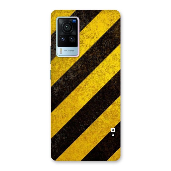 Shaded Yellow Stripes Back Case for Vivo X60 Pro