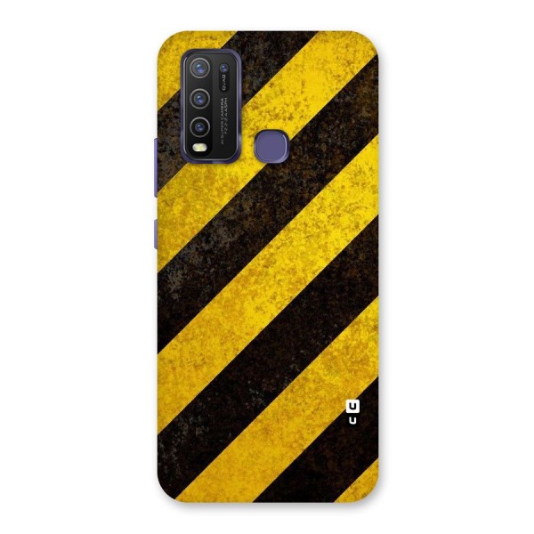 Shaded Yellow Stripes Back Case for Vivo Y30