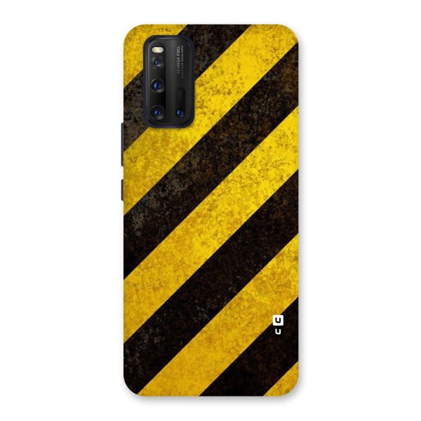 Shaded Yellow Stripes Back Case for Vivo iQOO 3