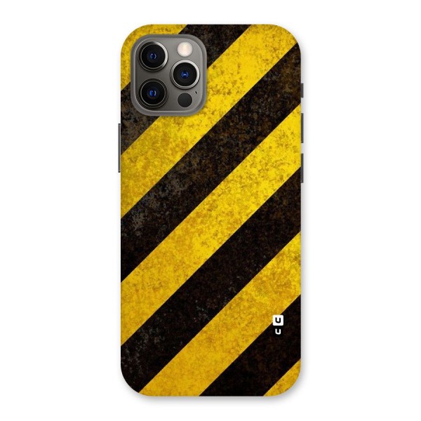 Shaded Yellow Stripes Back Case for iPhone 12 Pro