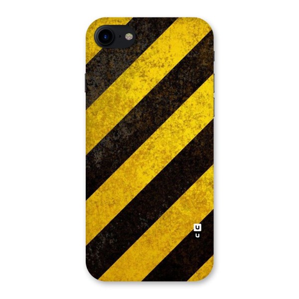 Shaded Yellow Stripes Back Case for iPhone SE 2020