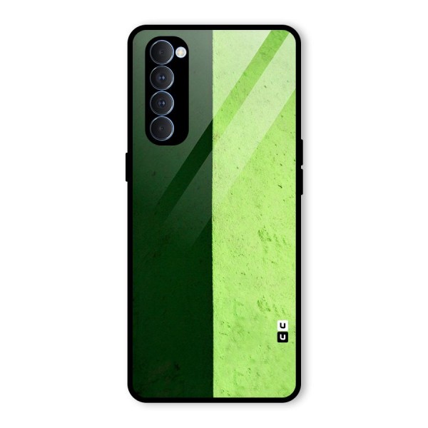 Shades Half Glass Back Case for Oppo Reno4 Pro