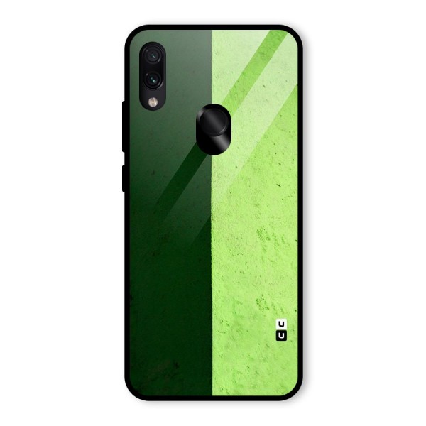 Shades Half Glass Back Case for Redmi Note 7