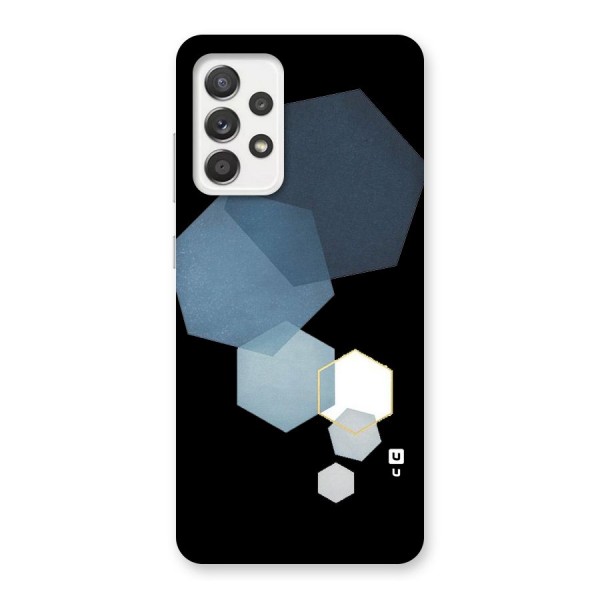 Shades Of Blue Shapes Back Case for Galaxy A52