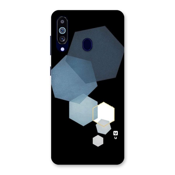 Shades Of Blue Shapes Back Case for Galaxy A60