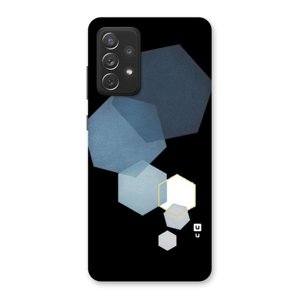 Shades Of Blue Shapes Back Case for Galaxy A72