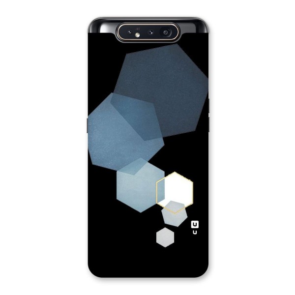 Shades Of Blue Shapes Back Case for Galaxy A80