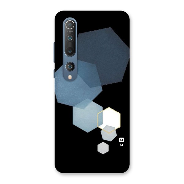 Shades Of Blue Shapes Back Case for Mi 10