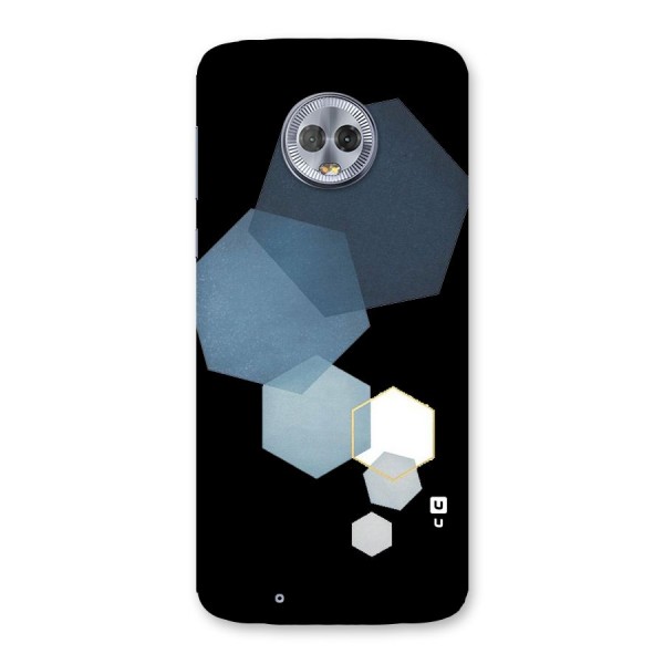 Shades Of Blue Shapes Back Case for Moto G6