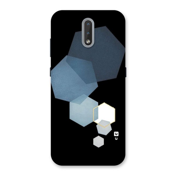 Shades Of Blue Shapes Back Case for Nokia 2.3