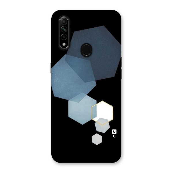 Shades Of Blue Shapes Back Case for Oppo A31