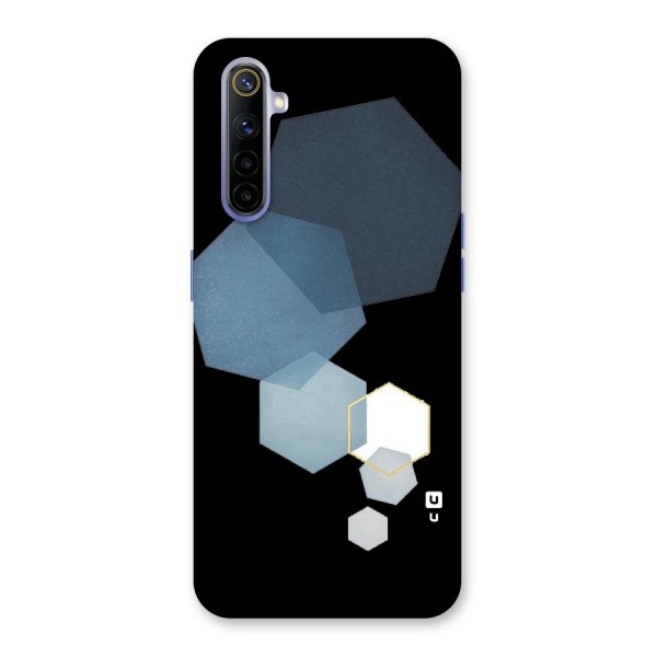 Shades Of Blue Shapes Back Case for Realme 6