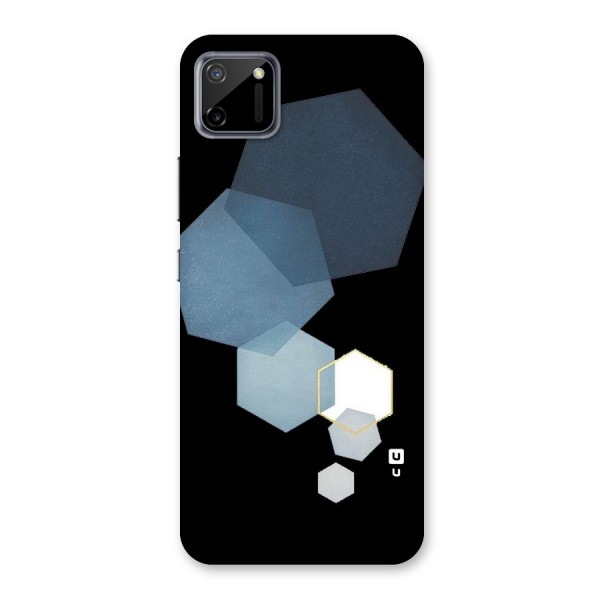Shades Of Blue Shapes Back Case for Realme C11